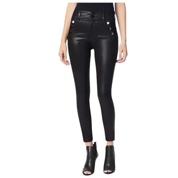JOE’s “The Georgia” Coated High-Waisted Skinny Pants in Black Size 27 — WOW!!! - Picture 2 of 11